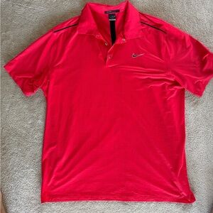 Nike Men's Vibrant Red Polo Shirt